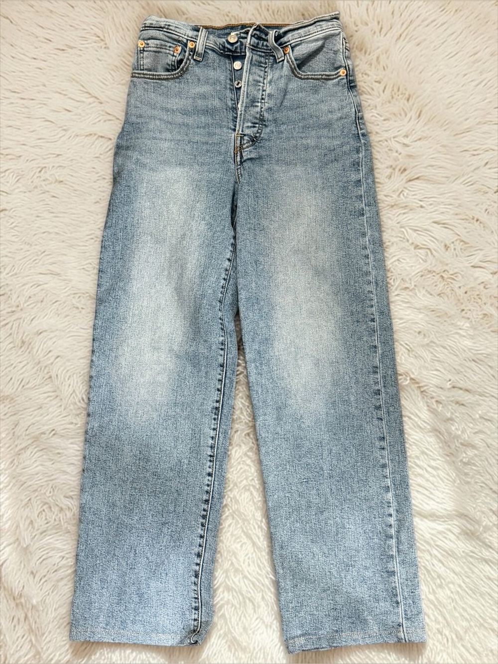 Levi's Women’s Ribcage Straight Jeans - Ringing Bells 25x32